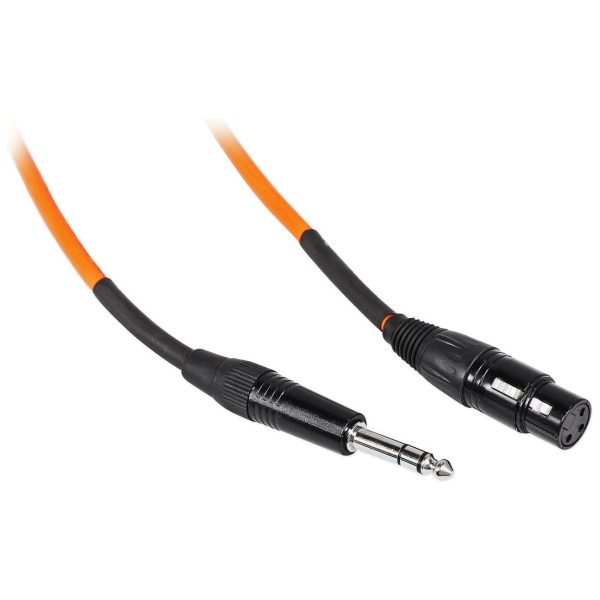 8 Rockville RCXFB25O Orange 25  Female REAN XLR to 1 4   TRS Balanced Cables OFC For Discount