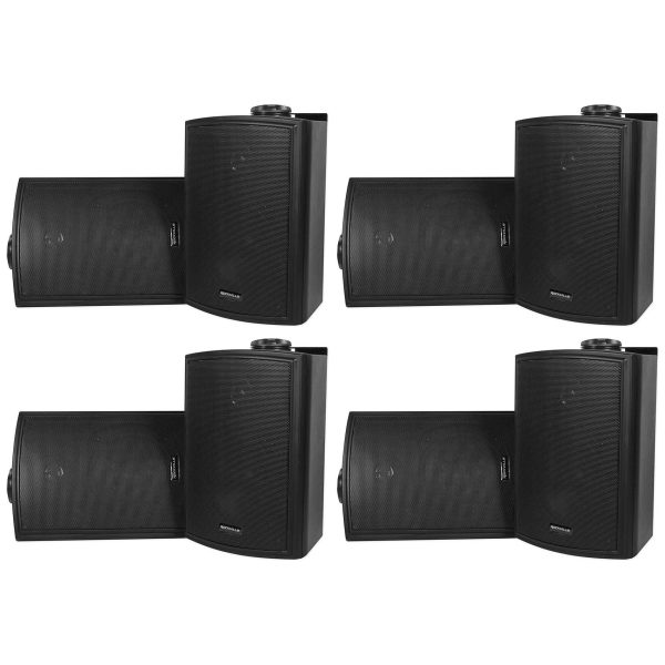 8) Rockville HP5S Black 5.25  Outdoor Indoor Home Theater Patio Swivel Speakers Online Hot Sale