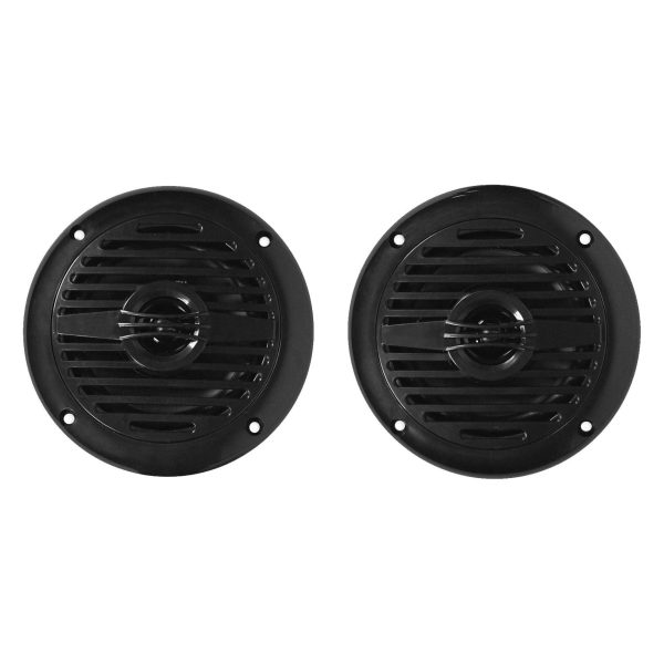 (4) Rockville MS40B Black 4  Tower Speakers+Hifonics Amp For ATV UTV Cart For Sale