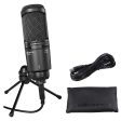 Audio Technica AT2020USB+ Podcast Podcasting Microphone+Samson Headphones Hot on Sale