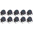 (10) Rockville RockPAR50 LED RGB Compact Par Can DJ Club DMX Wash Lights Online now