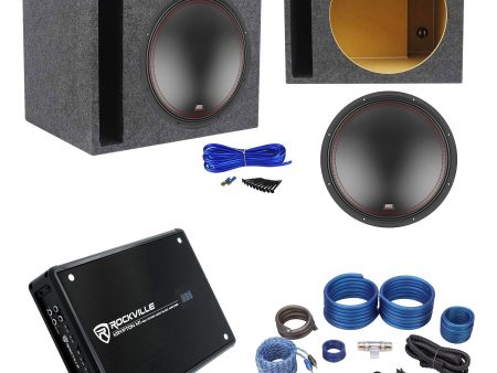 MTX 5515-22 15  800w Subwoofer+Vented Sub Box Enclosure+Mono Amplifier+Amp Kit For Discount