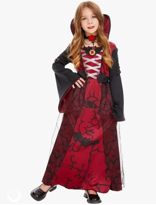 Girls Halloween Costume Vampire Dress For Discount