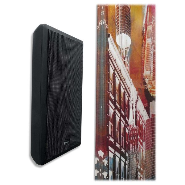 (6) Rockville ROCKSLIM BLACK 240w Slim Home Theater Wall Speakers+JBL Subwoofers Hot on Sale