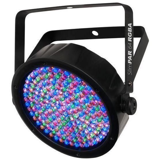 (12) Chauvet SlimPAR 64 RGBA DMX LED Wash Lights+(6) Free RGB Par Can Lights For Sale