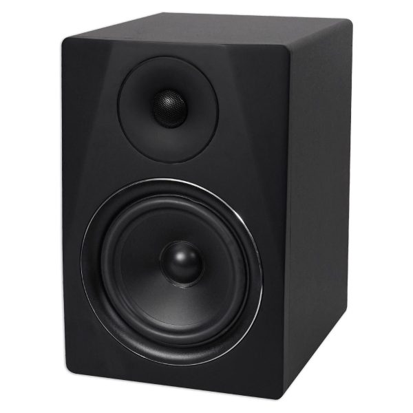 2) Rockville DPM6B Dual Powered 6.5  420 Watt Active Studio Monitors+Stands and Pads on Sale