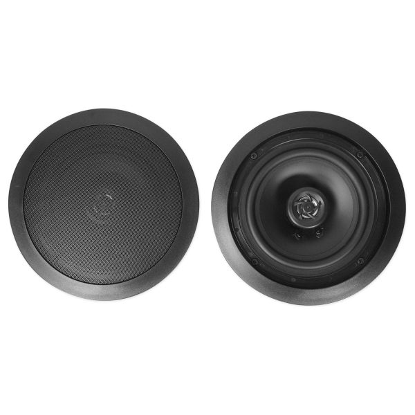 10) Rockville HC85 8  Inch 700 Watt Black In-Ceiling Home Theater Speakers 8 Ohm Cheap