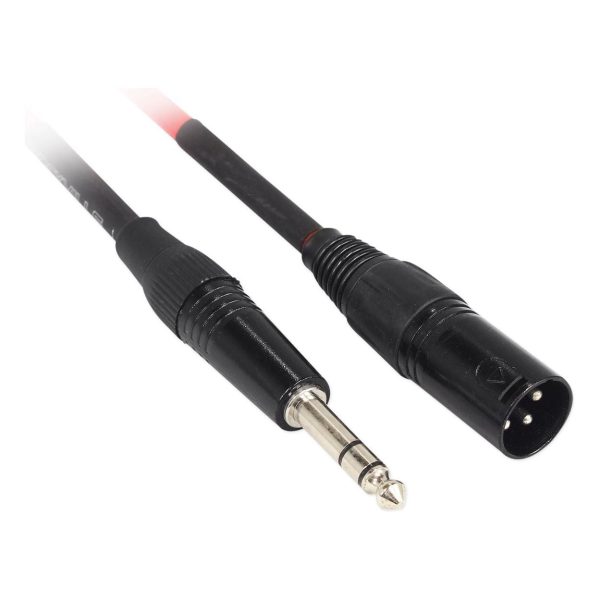 8 Rockville RCXMB20-R Red 20  Male REAN XLR to 1 4   TRS Balanced Cables For Sale