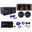 (2) American Bass TNT-1244 1200w 12  Subwoofers+Vented Sub Box+Amplifier+Amp Kit For Cheap