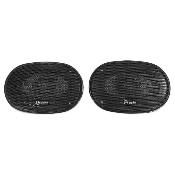 (4) American Bass SQ 4.6 4x6  50w RMS Car Speakers+4-Channel Amplifier+Amp Kit Online Hot Sale