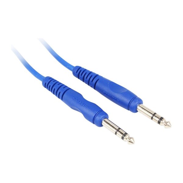 24 Rockville RCTR110BL Blue 10  1 4   TRS to 1 4   TRS  Cable 100% Copper Online