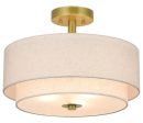 3-Light Semi-Flush-Mount Light Fixture Supply