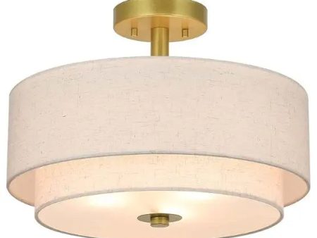 3-Light Semi-Flush-Mount Light Fixture Supply