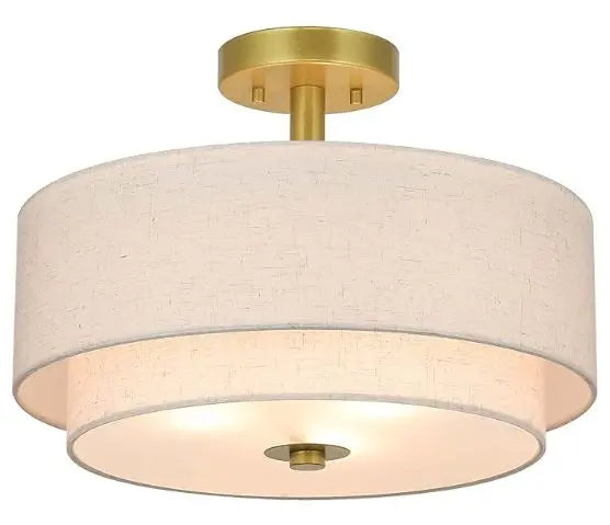 3-Light Semi-Flush-Mount Light Fixture Supply