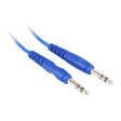 8 Rockville RCTR110BL Blue 10  1 4   TRS to 1 4   TRS  Cable 100% Copper Discount