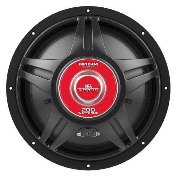 (2) MTX Terminator TN12-04 12” 800w Subwoofers+Sealed Box+Mono Amplifier+Amp Kit Fashion