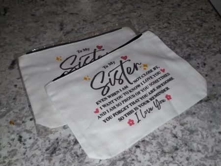 Inspirational Sister Gift Makeup Bag Online Sale