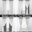 52”x84” Double Layer Blackout Curtains, 2 Panels Hot on Sale