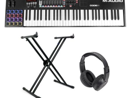 M-Audio Code 61 61-Key USB MIDI Keyboard Controller w  X Y Pad CODE61 + Stand Sale