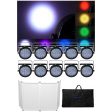 (10) CHAUVET SLIMPAR64 Slim Par Can 64 Wash Lights+DJ Event Facade Booth Fashion