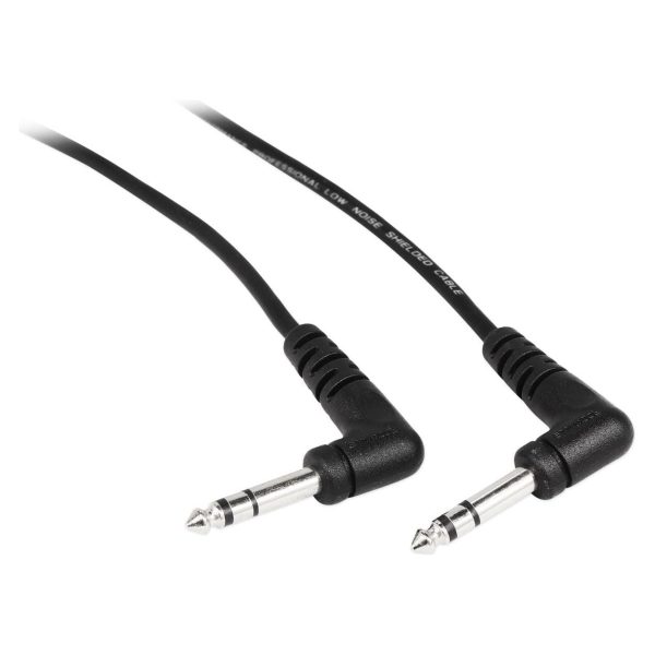 4 Rockville RCTR103RR-B 3  Black 1 4  TRS Right Angle to Same Cable 100% Copper For Discount