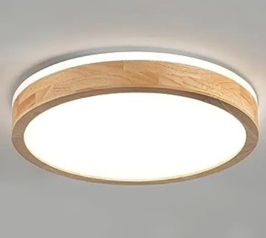 Wood Flush Mount LED Ceiling Light on Sale