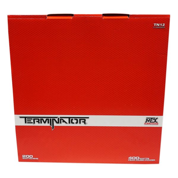 (2) MTX Terminator TN12-04 12” 800w Subwoofers+Sealed Box+Mono Amplifier+Amp Kit Fashion