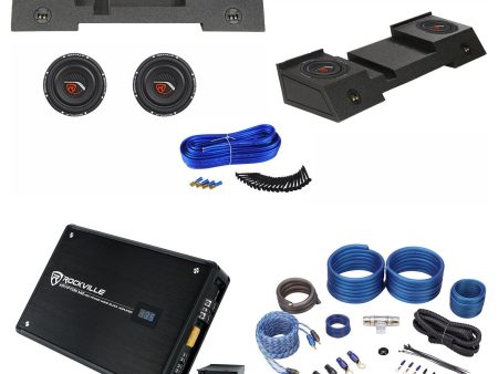 Dual 10  Sub Enclosure+Subs+Amp+Kit For 01-16 Chevy Avalanche Cadillac Escalade Online Hot Sale