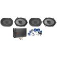 4) American Bass SQ 5.7 5x7  6x8  75w RMS Car Speakers+4-Channel Amplifier+Wires Discount