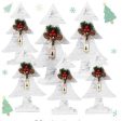 Wooden Christmas Tree Decorations, Set of 6 For Sale