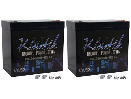 (2) New Kinetik HC1400R-BLU Car Power Cell Batteries High Current KHC1400 Online