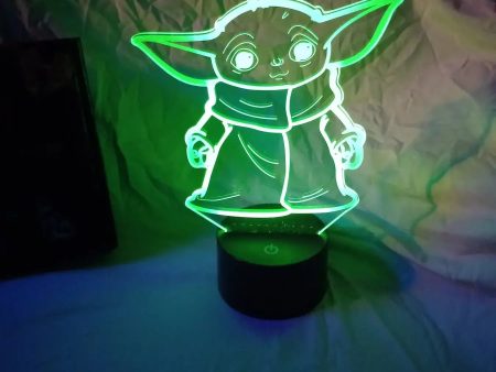 LED 3D Illusion Lamp - Grogu Baby Yoda Fashion