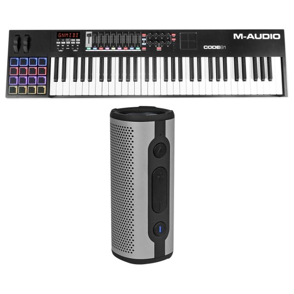 M-Audio Code 61 61-Key USB MIDI Keyboard Controller w  X Y Pad+Bluetooth Speaker Cheap