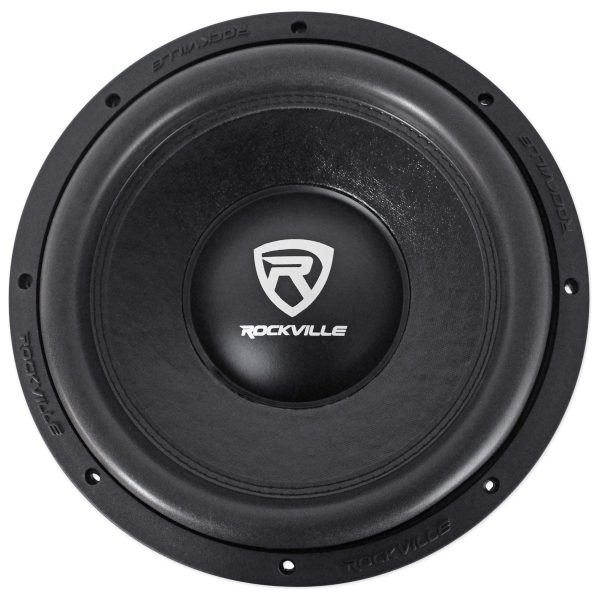 (2) Rockville W12K6D4 V2 12  4800w Subwoofers+Sealed Box+Mono Amplifier+Amp Kit Sale