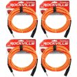 4 Rockville RCXMB20-O Orange 20  Male REAN XLR to 1 4   TRS Balanced Cables Hot on Sale