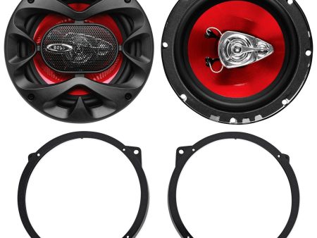 Boss 6.5  Front Factory Speaker Replacement +Adapters For 02-08 Mini Cooper Online Hot Sale