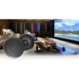 Pair Rockville HC655 Black 6.5  500 Watt In-Ceiling Home Theater Speakers 8-Ohm Online Hot Sale