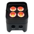 4 Rockville BEST PAR 50 Battery Par Wash Lights Wireless DMX+Controller+RGBWA+UV Online Hot Sale