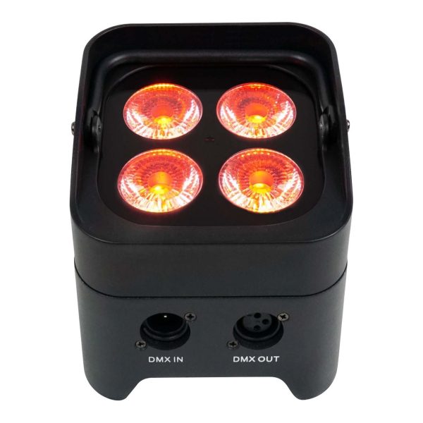 4 Rockville BEST PAR 50 Battery Par Wash Lights Wireless DMX+Controller+RGBWA+UV Online Hot Sale