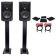 (2) JBL 308P MkII 8  Powered Studio Monitors+Stands+Isolation Pads+XLR Cables Supply