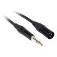 4 Rockville RCXMB10-O Orange 10  Male REAN XLR to 1 4   TRS Balanced Cables Sale