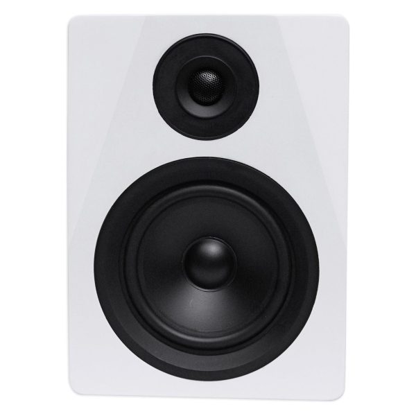 Rockville DPM5W 5.25 inch 2-Way 150W White Active Powered Studio Monitor Speaker on Sale