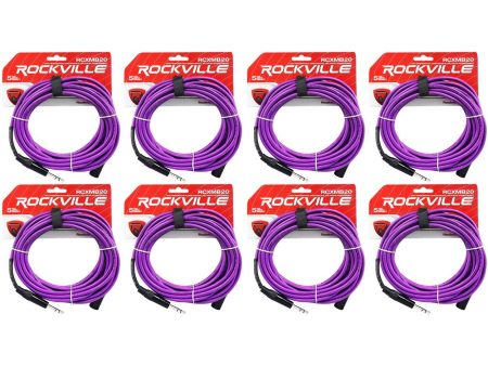 8 Rockville RCXMB20-P Purple 20  Male REAN XLR to 1 4   TRS Balanced Cables Fashion