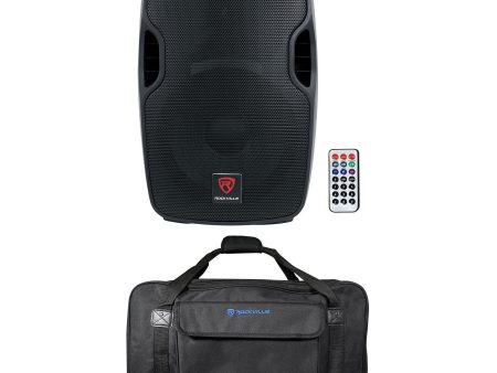 Rockville BPA12 12  Bluetooth 600 Watt DJ PA Speaker+Weatherproof Carry Bag Cheap