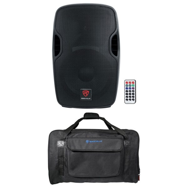 Rockville BPA12 12  Bluetooth 600 Watt DJ PA Speaker+Weatherproof Carry Bag Cheap