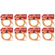 8 Rockville RCTR110O Orange 10  1 4   TRS to 1 4   TRS  Cable 100% Copper For Sale