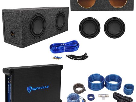 (2) Polk Audio DB1042SVC 10” 2100w Subwoofers+Sealed Box+Mono Amplifier+Amp Kit Online now