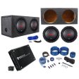 (2) Boss Audio CXX104DVC 10  2000w Subwoofers+Sealed Box+Mono Amplifier+Amp Kit Discount