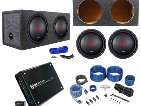 (2) Boss Audio CXX104DVC 10  2000w Subwoofers+Sealed Box+Mono Amplifier+Amp Kit Discount