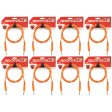 8 Rockville RCTR106O Orange 6  1 4   TRS to 1 4   TRS  Cable 100% Copper Online